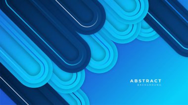 Soyut mavi sancak geometrik şekiller hafif gümüş teknoloji arka plan vektörünü oluşturur. Modern diyagonal sunum arkaplanı.