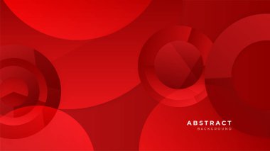 Minimum geometrik kırmızı sancak geometrik şekiller ışık teknolojisi arka plan soyut tasarımı. Vektör illüstrasyonu soyut grafik tasarım sancak modeli sunum arkaplan şablonu.