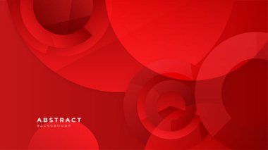 Modern kırmızı sancak geometrik şekiller kurumsal soyut teknoloji arka planını şekillendirir. Vektör soyut grafik tasarım sancak deseni sunum arkaplan şablonu.