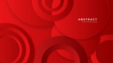 Minimum geometrik kırmızı sancak geometrik şekiller ışık teknolojisi arka plan soyut tasarımı. Vektör illüstrasyonu soyut grafik tasarım sancak modeli sunum arkaplan şablonu.