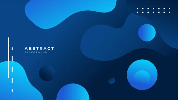 Vektorově Modrý Banner Geometrické Tvary Abstraktní Věda Futuristický Energetická Technologie — Stockový vektor