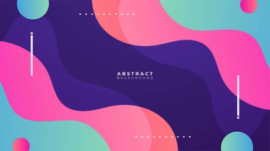 Soyut renkli pembe şekiller sunum arkaplanı. Gradyan dinamik çizgiler arka plan. Modern mozaik desenli renkli geometrik tasarım arkaplanı