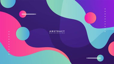 Soyut renkli pembe şekiller sunum arkaplanı. Gradyan dinamik çizgiler arka plan. Modern mozaik desenli renkli geometrik tasarım arkaplanı