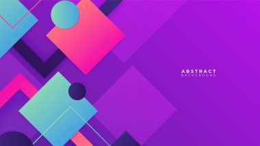 Soyut mor pembe şekiller sunum arkaplanı