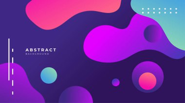 Soyut mor pembe şekiller sunum arkaplanı