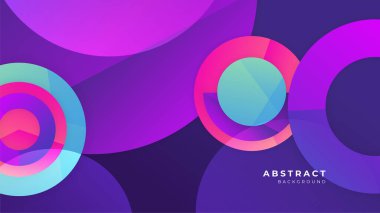 Soyut renkli pembe şekiller sunum arkaplanı. Gradyan dinamik çizgiler arka plan. Modern mozaik desenli renkli geometrik tasarım arkaplanı