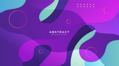 Soyut mor pembe şekiller sunum arkaplanı