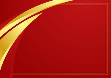 Kırmızı ve altın arka plan