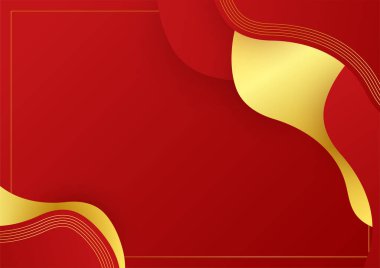 Kırmızı ve altın arka plan