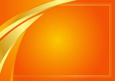 Sunum tasarımı ve iş kartı için turuncu soyut arkaplan