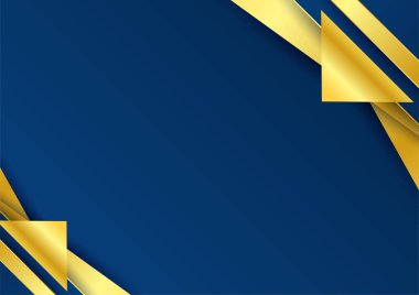 Koyu mavi ve altın soyut arkaplan