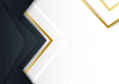 Altın çizgileri olan soyut siyah arkaplan