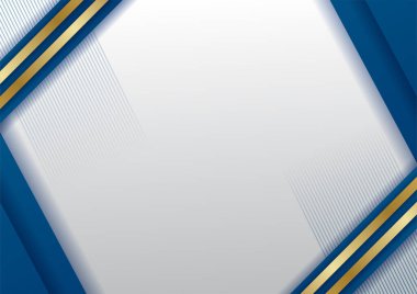 Altın çizgileri olan soyut mavi arkaplan