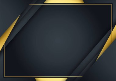 Basit siyah ve altın soyut arkaplan