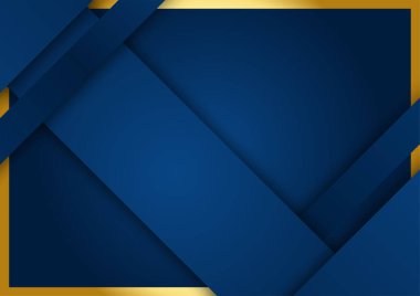 Altın çizgileri olan soyut mavi arkaplan