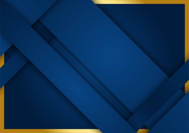 Altın çizgileri olan soyut mavi arkaplan