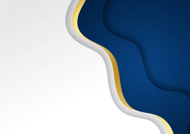 Altın çizgileri olan soyut mavi arkaplan