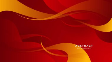 Minimum geometrik kırmızı turuncu sancak geometrik şekiller ışık teknolojisi arka plan soyut tasarımı. Vektör illüstrasyonu soyut grafik tasarım sancak modeli sunum arkaplan şablonu.