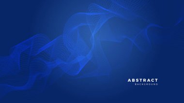 Vektör mavisi sancak geometrik şekiller soyut, bilim, gelecekçi, enerji teknolojisi konsepti. Işık ışınlarının dijital görüntüsü, ışık, hız ve hareket bulanıklığı olan çizgiler.