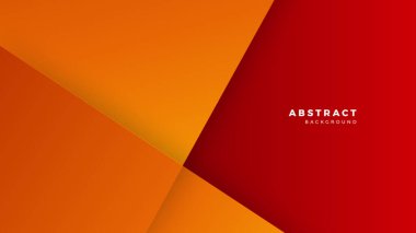 Soyut kırmızı turuncu sancak geometrik şekiller arka plan. Vektör soyut grafik tasarım sancak deseni sunum arkaplan şablonu.