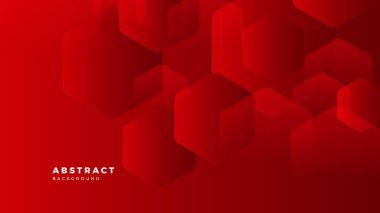 Soyut kırmızı sancak geometrik şekiller vektör teknolojisi arka planı, tasarım broşürü ve web sitesi için. Geometrik kırmızı turuncu sancak geometrik şekiller poster, sunum, iniş sayfası için duvar kağıdı