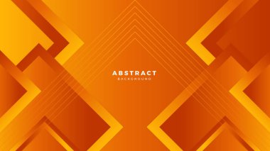 Soyut turuncu sancak geometrik şekiller hafif gümüş teknoloji arka plan vektörünü oluşturur. Modern diyagonal sunum arkaplanı.