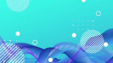 Kapak tasarımı şablonu için değişken geometrik desen arkaplan dokusu. Asgari renk soyut gradyan pankart şablonu. Broşür ve sunum için modern vektör dalga şekli