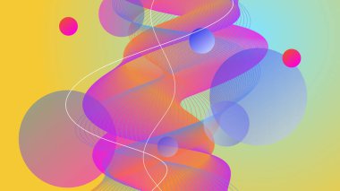 Kapak tasarımı şablonu için değişken geometrik desen arkaplan dokusu. Asgari renk soyut gradyan pankart şablonu. Broşür ve sunum için modern vektör dalga şekli