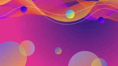 Kapak tasarımı şablonu için değişken geometrik desen arkaplan dokusu. Asgari renk soyut gradyan pankart şablonu. Broşür ve sunum için modern vektör dalga şekli