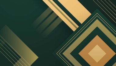 Modern ten rengi yeşil bej ve kahverengi soyut arkaplan örtüşen katmanlar ve sunum için soyut grafik elementler. İçerik için boş metin alanı ve logosu