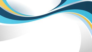 Üst üste binen katmanları ve sunum için soyut grafik unsurları olan modern mavi soyut arkaplan. İçerik için boş metin alanı ve logosu