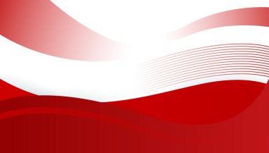 Üst üste binen katmanları ve sunum için soyut grafik elemanları olan modern kırmızı soyut arkaplan. İçerik için boş metin alanı ve logosu