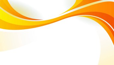 Sunum arka planı tasarımı için soyut grafik unsurları ve üst üste binen katmanlı modern turuncu arkaplan. İçerik için boş metin alanı ve logosu