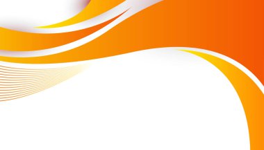 Sunum arka planı tasarımı için soyut grafik unsurları ve üst üste binen katmanlı modern turuncu arkaplan. İçerik için boş metin alanı ve logosu