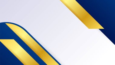 Üst üste binen katmanları ve sunum için soyut grafik unsurları olan modern mavi beyaz soyut arkaplan. İçerik için boş metin alanı ve logosu