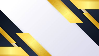 Üst üste binen katmanları ve sunum için soyut grafik unsurları olan modern siyah beyaz soyut arkaplan. İçerik için boş metin alanı ve logosu