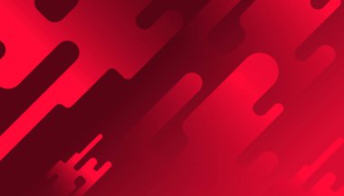 Üst üste binen katmanları ve sunum için soyut grafik elemanları olan modern kırmızı soyut arkaplan. İçerik için boş metin alanı ve logosu