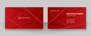 Modern mavi ve beyaz kartvizit tasarımı şablonu