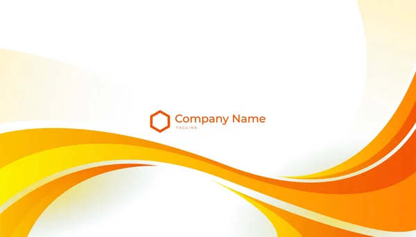 Moderne Elegante Orangefarbene Vorlage Für Visitenkarten Kann Für Präsentationsfolien Mit — Stockvektor