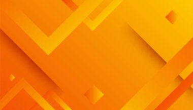 Üst üste binen katmanları ve sunum için soyut grafik unsurları olan modern turuncu beyaz arka plan. İçerik için boş metin alanı ve logosu