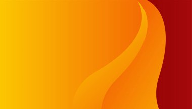 Üst üste binen katmanları ve sunum için soyut grafik unsurları olan modern kırmızı turuncu beyaz arka plan. İçerik için boş metin alanı ve logosu