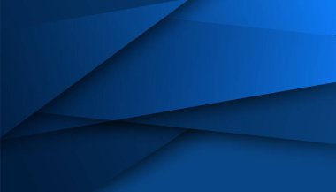 Üst üste binen katmanları ve sunum için soyut grafik unsurları olan modern mavi soyut arkaplan. İçerik için boş metin alanı ve logosu