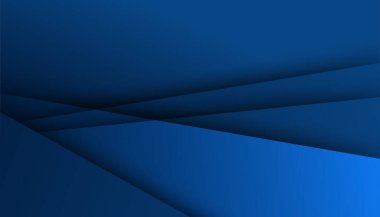 Üst üste binen katmanları ve sunum için soyut grafik unsurları olan modern mavi soyut arkaplan. İçerik için boş metin alanı ve logosu