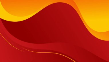 Üst üste binen katmanları ve sunum için soyut grafik elemanları olan modern kırmızı soyut arkaplan. İçerik için boş metin alanı ve logosu