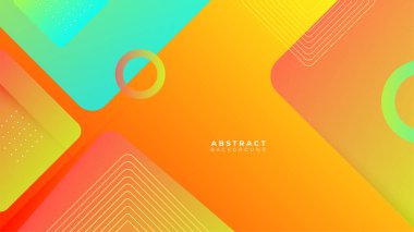 renkli canlı sancak geometrik şekiller soyut modern teknoloji arka plan tasarımı. Vektör soyut grafik sunum tasarım sancak şablonu arka plan şablonu.