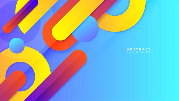 Abstract Colorful Blue Yellow Red Background — Image vectorielle