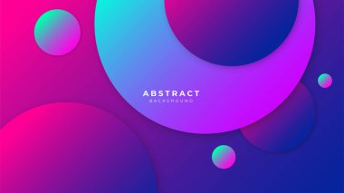 Minimum geometrik renkli canlı geometrik şekiller ışık teknolojisi arka plan soyut tasarımı. Vektör illüstrasyonu soyut grafik tasarım modeli sunumu arkaplan şablonu.