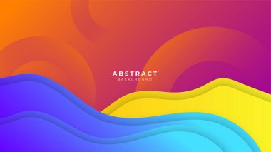 Soyut mavi turuncu sarı arkaplan