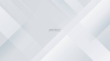 Modern basit, minimal, beyaz geometrik şekiller kurumsal, soyut teknoloji arka planı. Vektör soyut grafik tasarım sancak deseni sunum arkaplan şablonu.