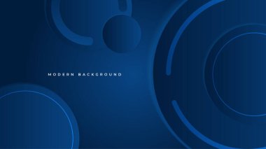 Modern şirket ya da iş konsepti tasarımına sahip soyut mavi arkaplan